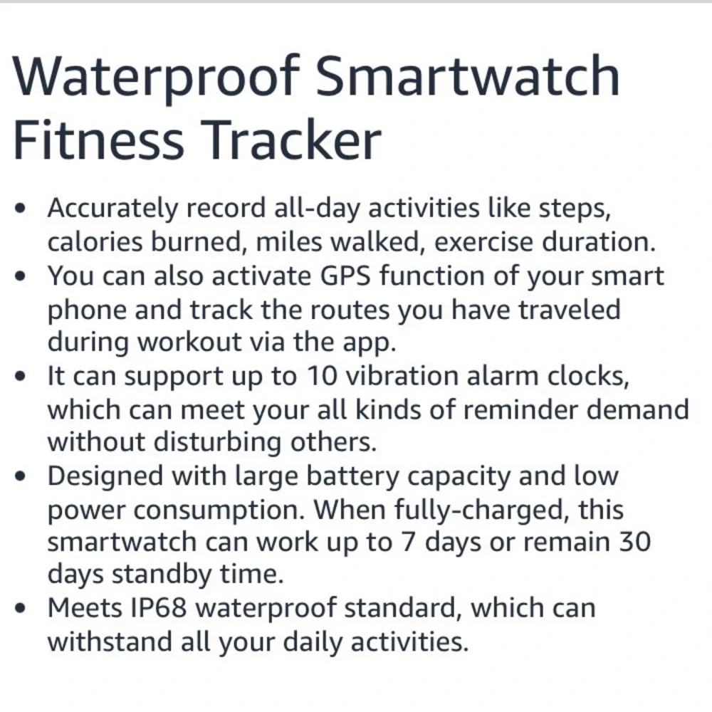 GRV Smart Watch for iOS and Android Phones, Watches for Women IP68 Waterproof